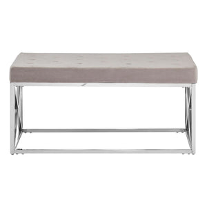 Phoebe Bench in Silver