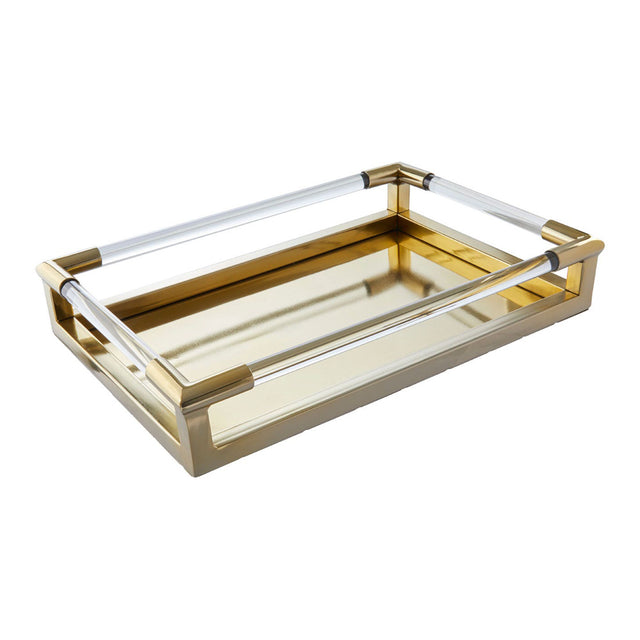 Xandra Tray in Gold Finish