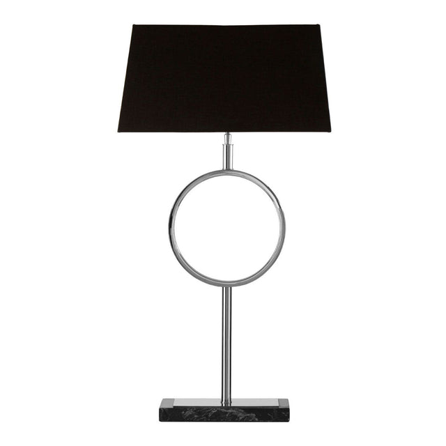 Maci Stone Base Table Lamp in Black