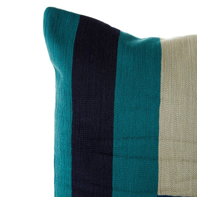 Gina Stripe Cushion in Blue (4)