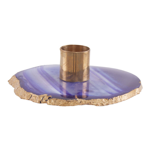 Megan Agate Candle Holder in Blue (4)