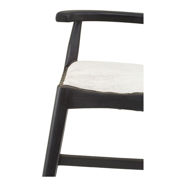 Urma Teak Bar Stool in Black (6)