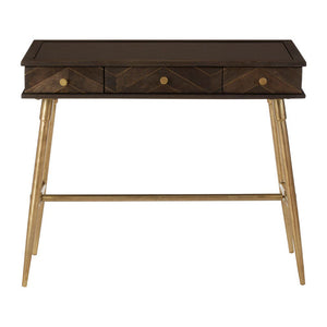 Winona Console Table in Antique Brass