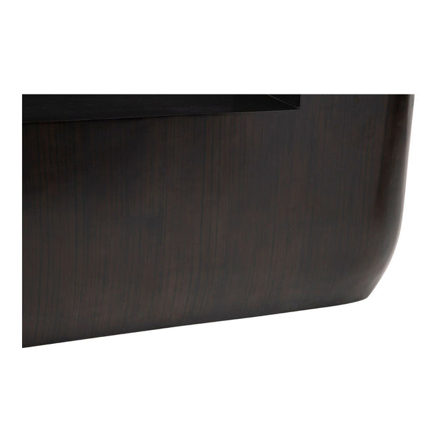 Heidi Oblong Bamboo Console Table in Dark Brown (7)