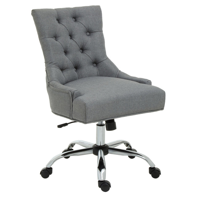 Mirren Upholstered Desk Chair in Grey (2)