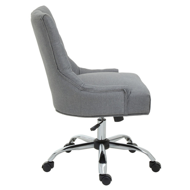 Mirren Upholstered Desk Chair in Grey (3)