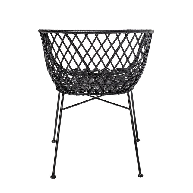 Kama Woven Rattan Lounge Chair in Black (5)