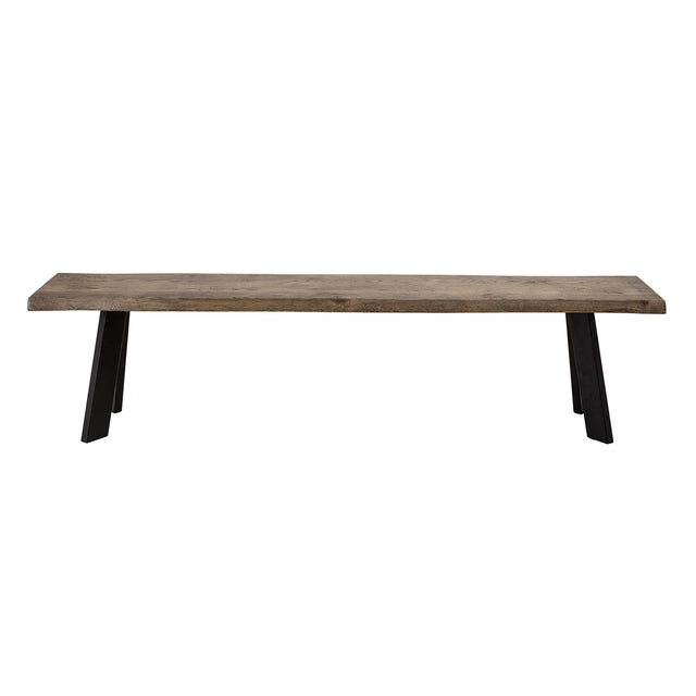 Raw Oak Bench in Brown