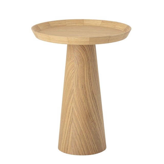 Luana Pedestal Side Table in Natural