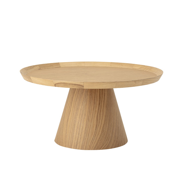 Luana Oak Pedestal Coffee Table in Natural