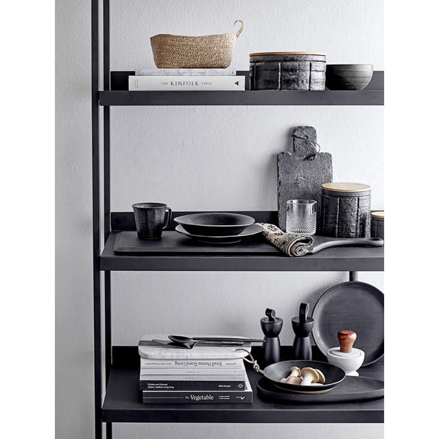 Lot Metal Bookcase in Black (7)