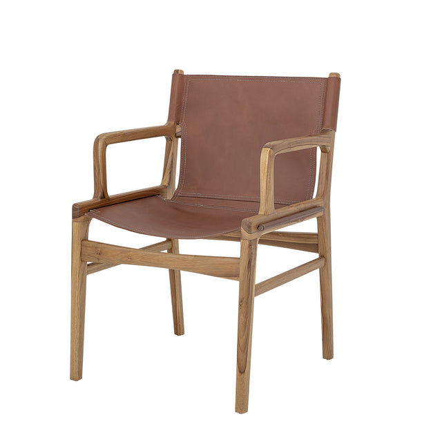 Ollie Leather Chair in Brown (5)