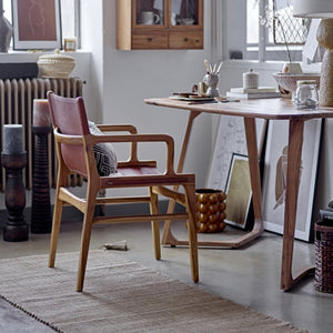 Ollie Leather Chair in Brown