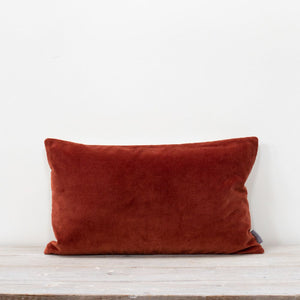 Misi Velvet Cushion in Rust