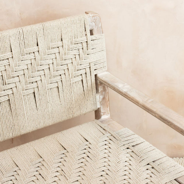 Kibo Handwoven Armchair in Mango Wood (6)