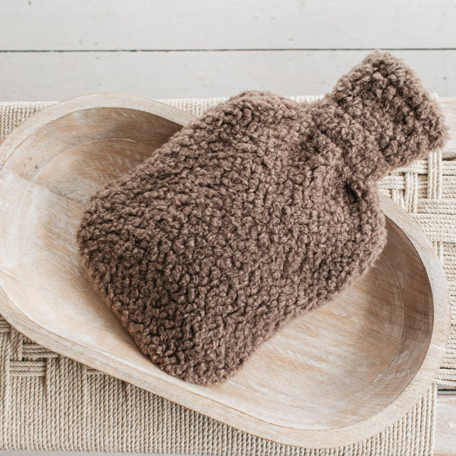 Luft Teddy Fleece Hot Water Bottle Cappuccino (3)