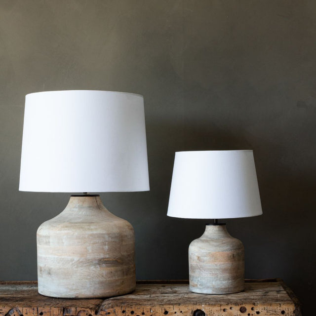 Vara Mango Wood Table Lamp in Natural