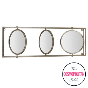 Kimia Wall Mirror in Champagne