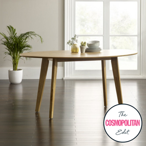 Francie Wooden Dining Table in Natural