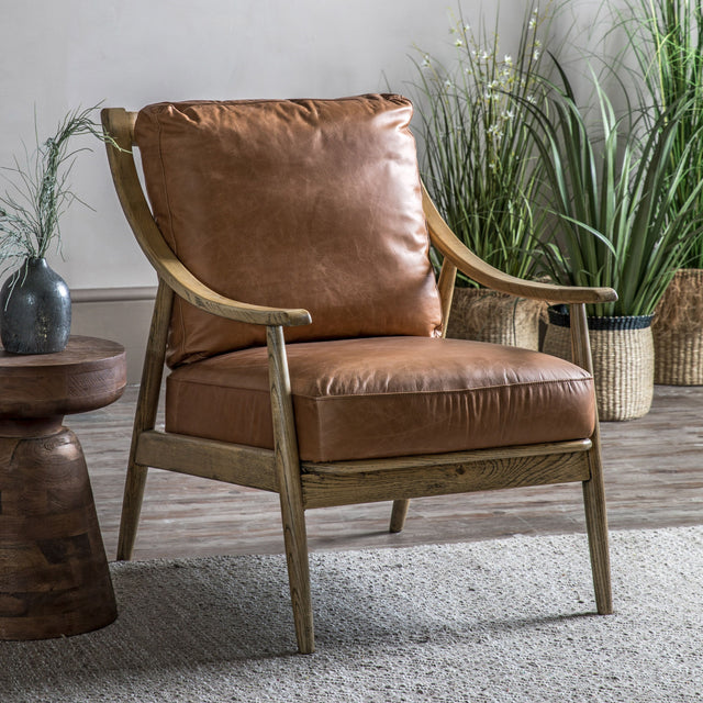 Cora Armchair in Brown