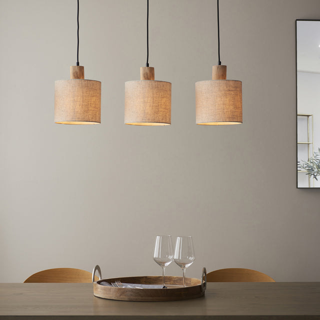 Ines 3 Pendant Light in Black (2)