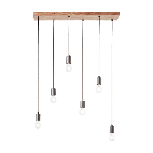 Payton 6 Pendant Ceiling Light in Steel (3)