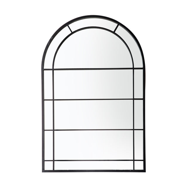 Zoey Arch Outdoor Mirror in Black