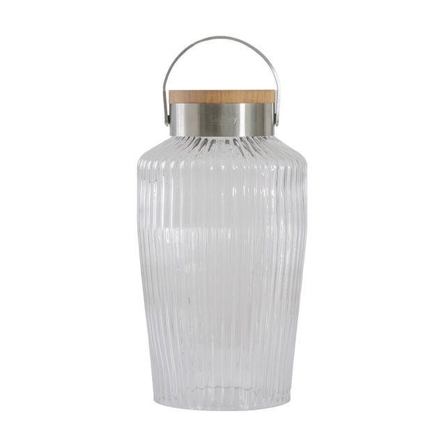 Isobel Glass LED Solar Lantern (5)