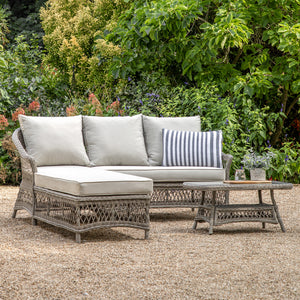 Capri Outdoor Rattan Chaise Set in Natural