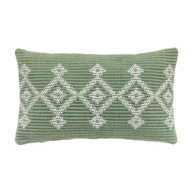 Laina Woven Cushion Cover in Sage (4)