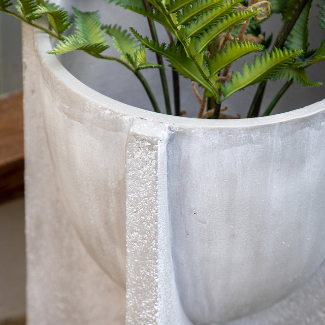 Lara Concrete Planter in Grey (3)