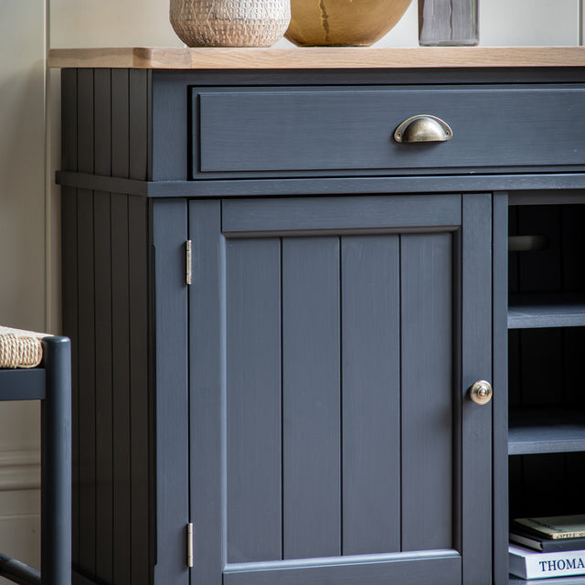 Nala 2 Door 2 Drawer Wooden Sideboard in Deep Navy (5)