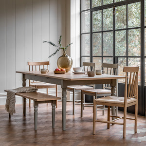 Felix 6-10 Seater Extendable Wooden Dining Table in Greige