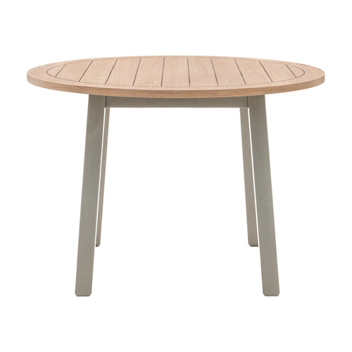 Nala Wooden Round Dining Table in Greige