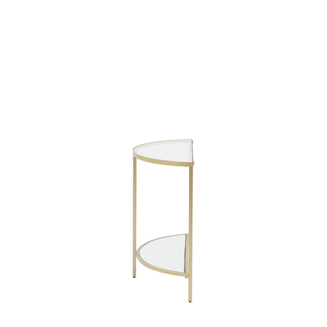 Enya Glass Console Table in Champagne Gold (6)