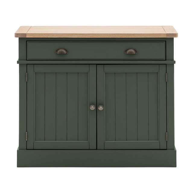 Nala 2 Door Wooden Sideboard in Moss Green