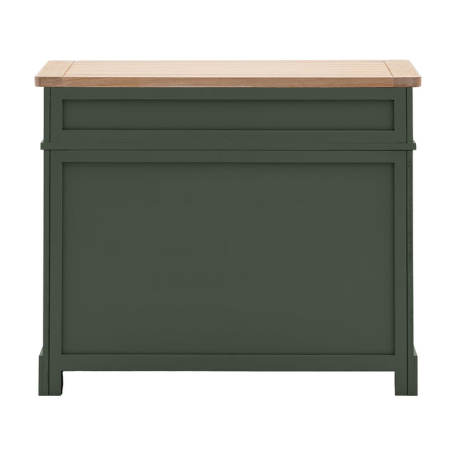 Nala 2 Door Wooden Sideboard in Moss Green (5)