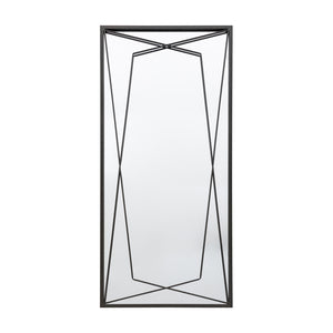 Arden Leaner Mirror in Black Metal