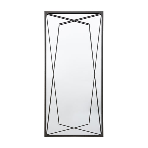 Arden Leaner Mirror in Black Metal