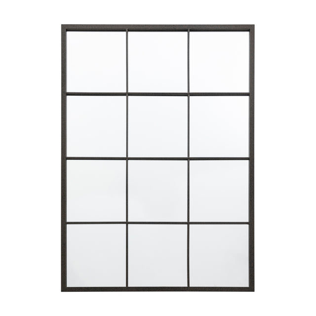 Alba Square Mirror in Black Metal (6)