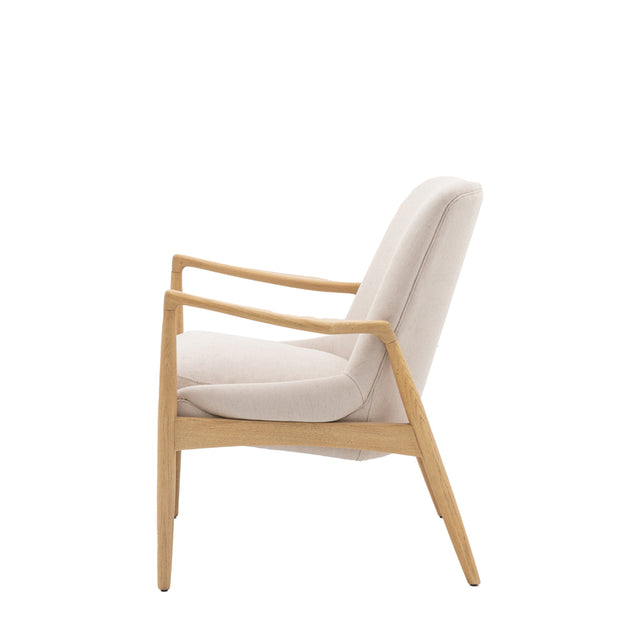 Robin Linen Armchair in Cream (4)