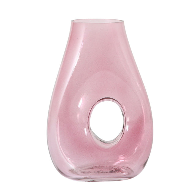 Jenna Glass Vase in Pink (2)