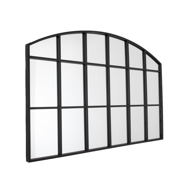 Briony Window Pane Mirror in Black (2)