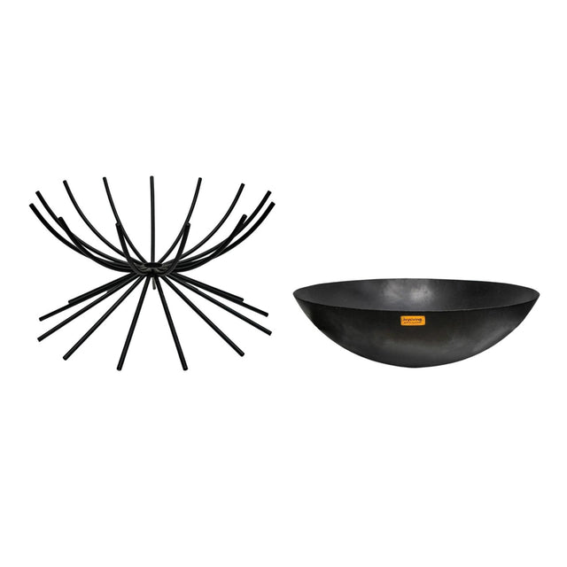 Ivyline Outdoor Metal Dakota Fire Pit in Black (4)