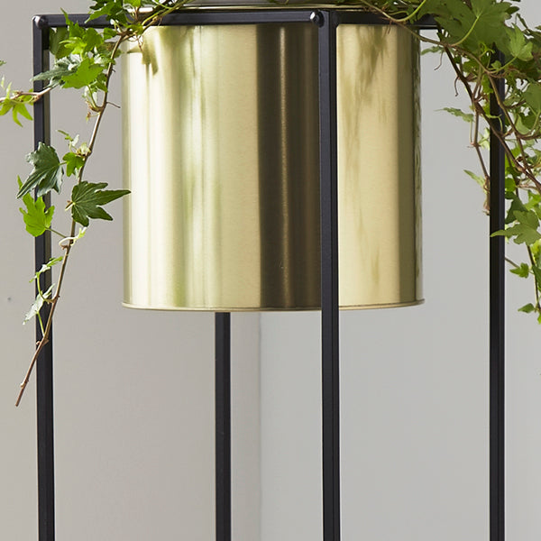 Aiya Tall Plant Stand in Gold (2)