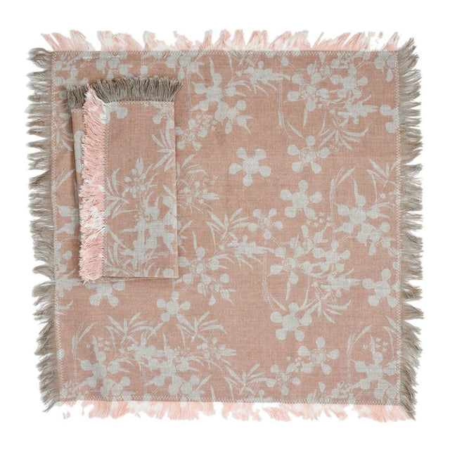 Myrtle Set of 4 Napkins in Clay (2)