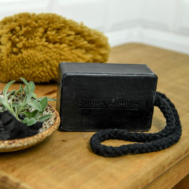 Sage & Charcoal Soap On Rope