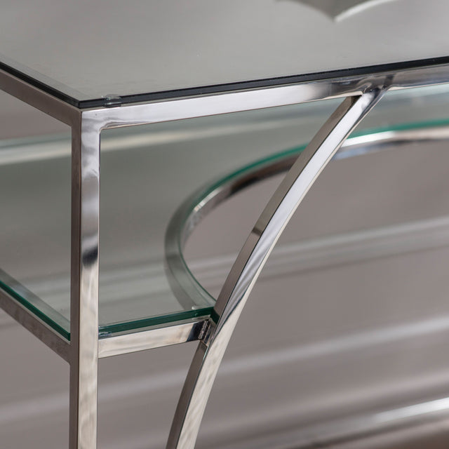 Reign Stainless Steel Desk in Silver (3)