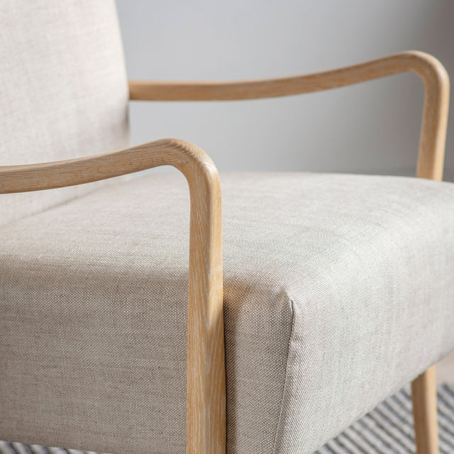 Suzie Linen Armchair in Neutral (3)