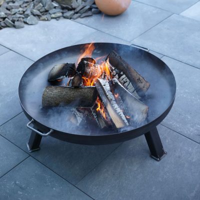 Verona Steel Outdoor Fire Pit in Black  (3)